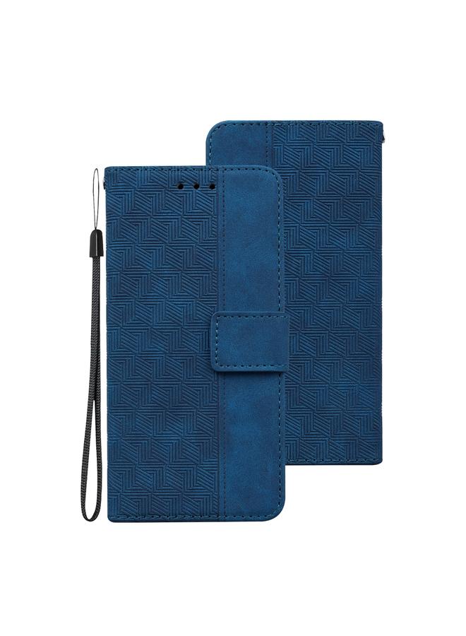 S-TOP Case For Samsung Galaxy S21 Ultra 5G Geometric Embossed Leather Phone Case - Image 2