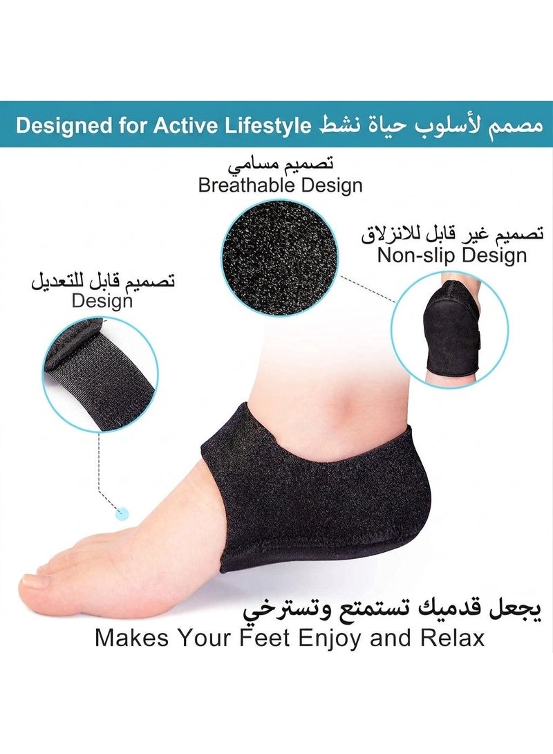jaexest جوارب ضغط الكاحل لعلاج التهاب اللفافة الأخمصية - مشد داعم لتخفيف آلام قوس القدم والكعب، زوج واحد - Image 4