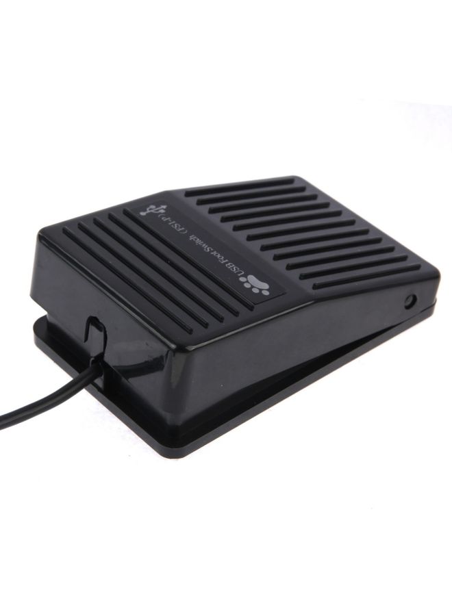 BURAQ USB Foot Pedal Control Switch Game Pad Keyboard Adapter for Computer(Black)  - Image 3