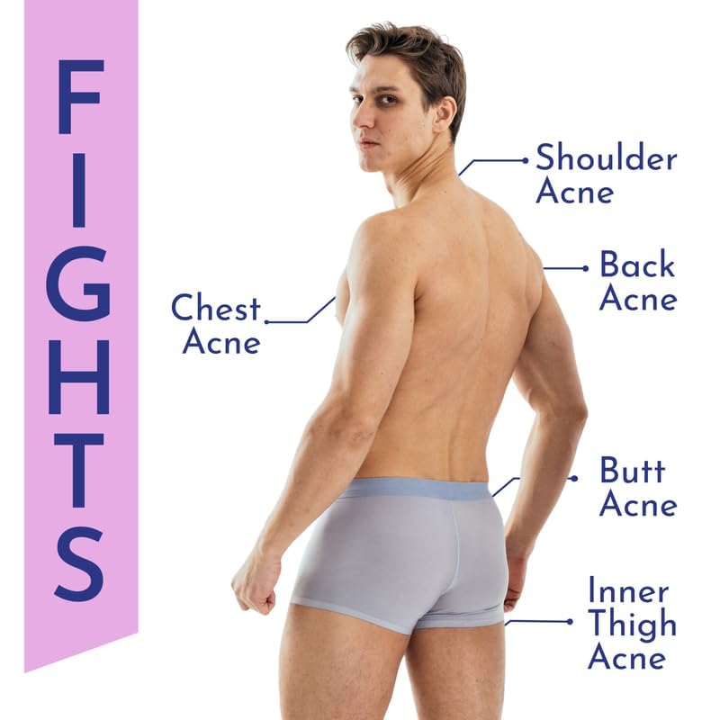 Mannlich غسول الجسم للرجال مانليخ 2 حمض الساليسيليك 300 مل غسول الجسم باكن كلير جل استحمام للرجال 3 نياسيناميد يمنع حب الشباب في الجسم يقشر ويغذي البشرة مناسب لجميع أنواع البشرة خالي من البارابين و SLS - Image 4