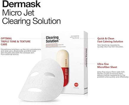 Dr. Jart DRJART Dr Jart Dermask Micro Jet Clearing Solution Mask 1Box5pcs Sakura Cherry Blossom Under Eye Masks 1 Pair 7 Piece Set - Image 4