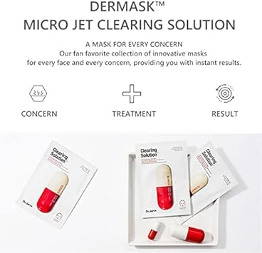 Dr. Jart DRJART Dr Jart Dermask Micro Jet Clearing Solution Mask 1Box5pcs Sakura Cherry Blossom Under Eye Masks 1 Pair 7 Piece Set - Image 3