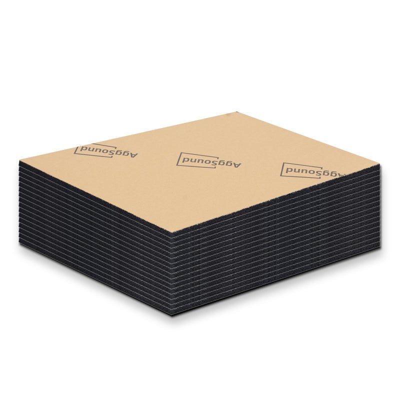 AggSound 157mil 55sqft Universal Sound Deadener for CarsAuto Closed Cell Foam Noise Deadening MaterialHeat Hood Shield Insulation Dampening Mat