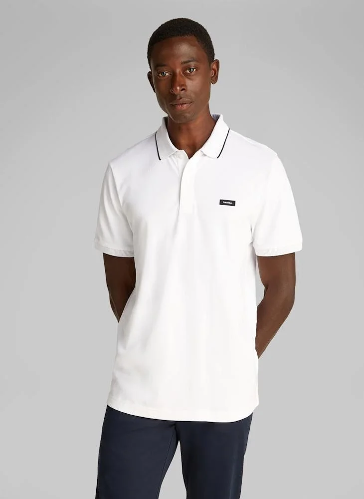 كالفن كلاين Stretch Pique Multi Tipping Polo