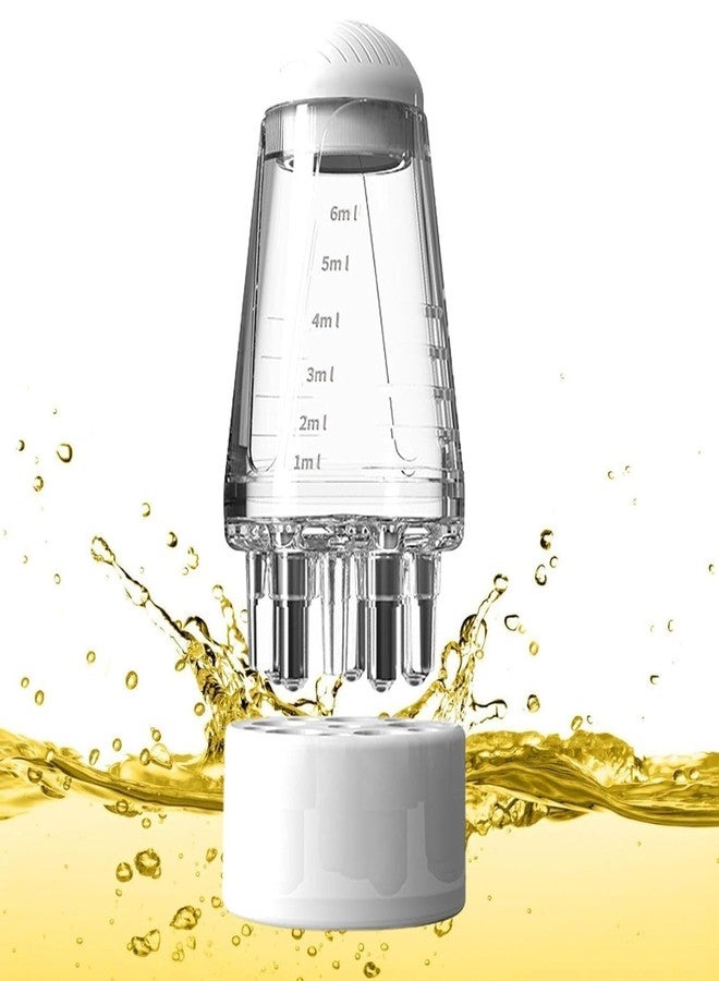 مشط لتوزيع زيت الشعر، زجاجة توزيع زيت فروة الرأس مع مشط لتنعيم الجذور، موزع لوشن مضاد لتساقط الشعر، مانع للتسرب، سعة 10 مل للتحكم في الترسبات، عناية صالونات التجميل، للشعر الدهني/الزيتي، شفاف - (عبوة من قطعة واحدة) - Image 1