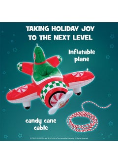 The Elf on the Shelf The Elf on the Shelf Polar Props Peppermint Plane Ride - Official Plane for Your Scout Elves - Includes Inflatable Plane and Cable  - Image 3