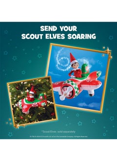 The Elf on the Shelf The Elf on the Shelf Polar Props Peppermint Plane Ride - Official Plane for Your Scout Elves - Includes Inflatable Plane and Cable  - Image 5