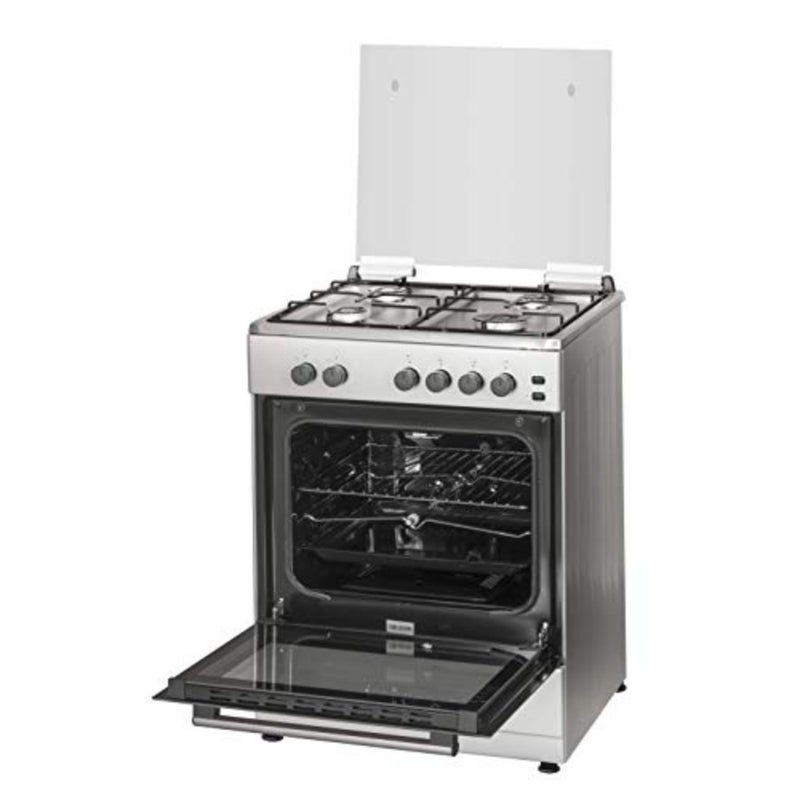 60 Cm, Gas Cooking Range With 4 Gas Burners, Automatic Ignition, Stainless Steel,,1 Year Warranty - Image 3