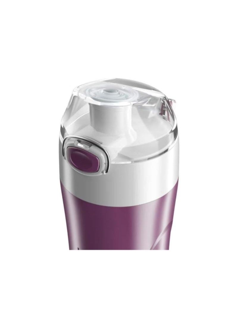 TANK Set of 2 plastic water bottles, purple/blue, 650ml - Image 2