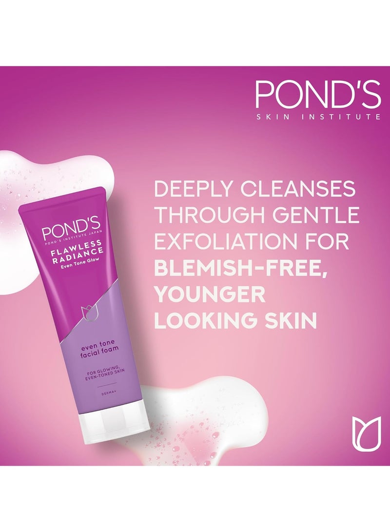 Pond's Flawless Radiance Even Tone Facial Foam With Niacinamide And Vitamin E 100gm  - Image 4