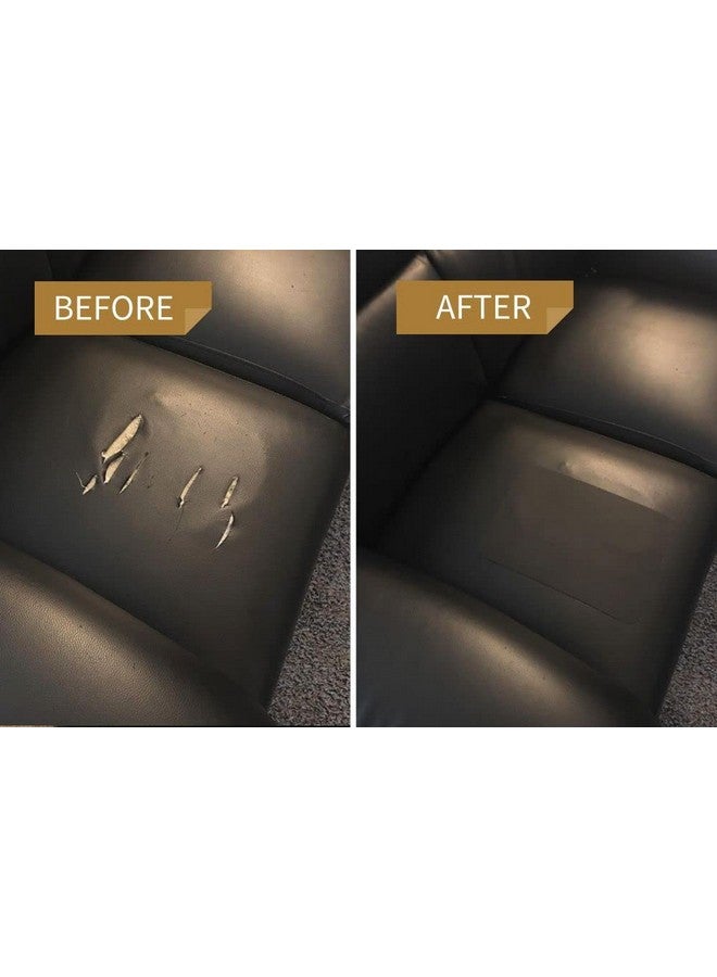 Cosmos Star™ Leather Repair Patch, Self-Adhesive Leather Repair Tape kit, 4 x 8 inch Vinyl Leather Patches for Furniture Sofa Car Seats Couch Chairs Shoes Handbags Jackets (7 pieces, BLACK) - Image 3