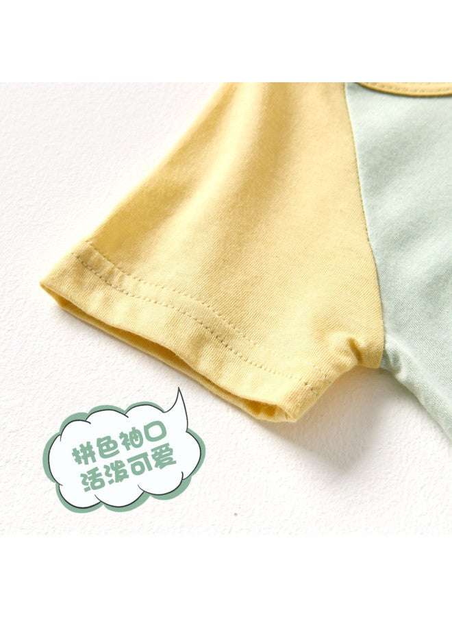 Doxiluka Baby Pajamas & Underwear Set Summer Thin Separates Infant Short Sleeve Air Conditioning Outfit Breathable Home Clothes - Image 3