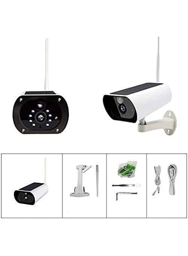 كاميرا أمن لاسلكية خارجية بالطاقة الشمسية – زووم ذكي 4x، واي فاي، مراقبة عن بُعد عبر الموبايل، بطارية مدمجة، اتصال صوتي ثنائي الاتجاه - Image 5