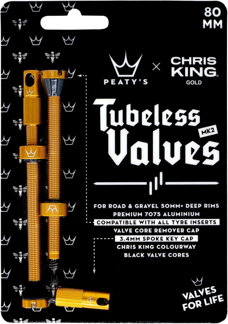 Peaty's Mk2 Tubeless Valves for Bicycles - 42mm, Slate - Image 3