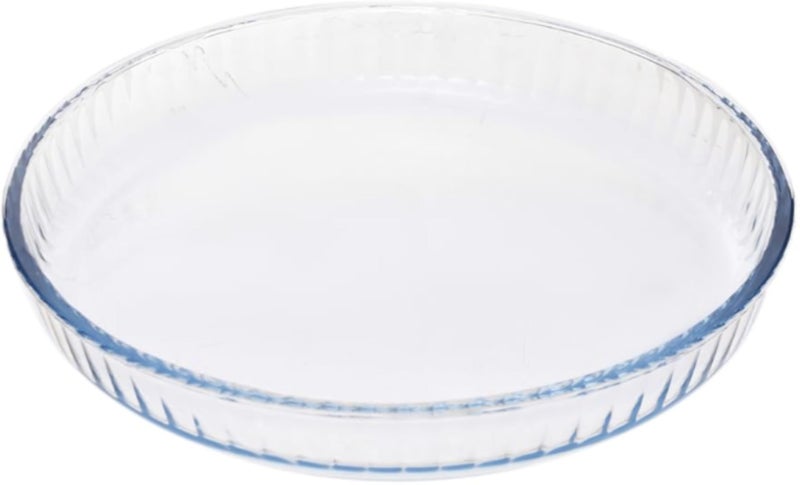 Bro ART Round Oven ware Glass Tray / 318.5 mm /2950 cc - 98 Oz/Elegant design, Trusted Brand, Attractive shape