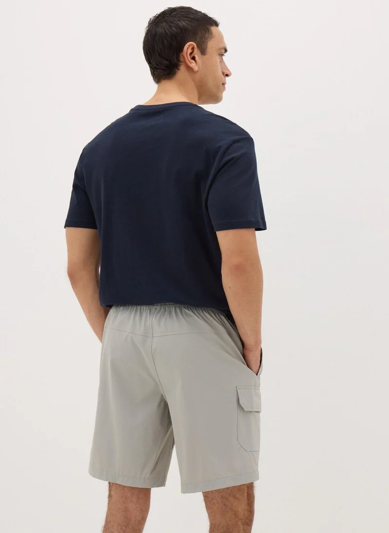 Matalan Ice Grey Smart Cargo Shorts