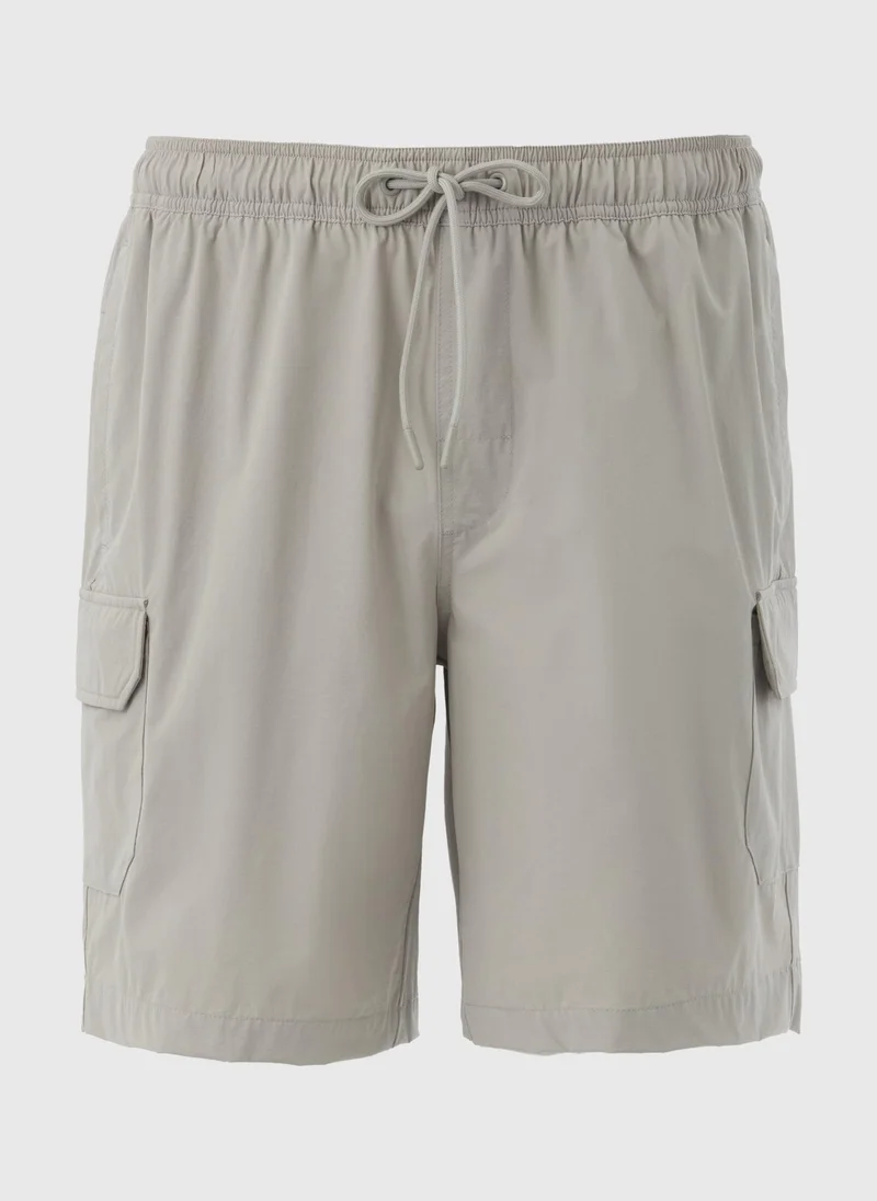 Matalan Ice Grey Smart Cargo Shorts