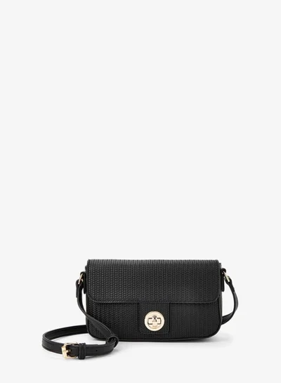 فلورا بيلا من شو إكسبرس حقيبة كروس بودي بنقوش مع حزام قابل للتعديل وإغلاق ملتوي