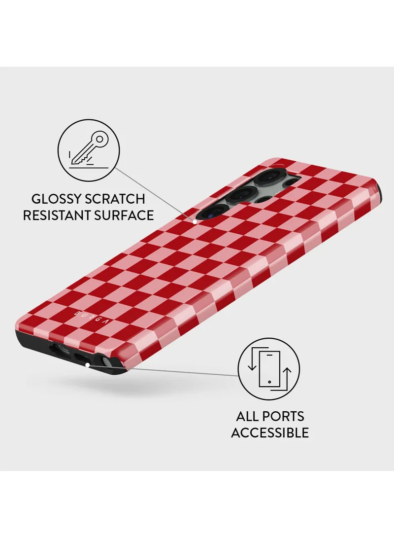 BURGA Samsung Galaxy S25 Ultra Mobile Phone Case Hybrid 2 Layer Hard Shell Silicone Protective Case, Scratch Resistant Shockproof Cover,Cheerleader