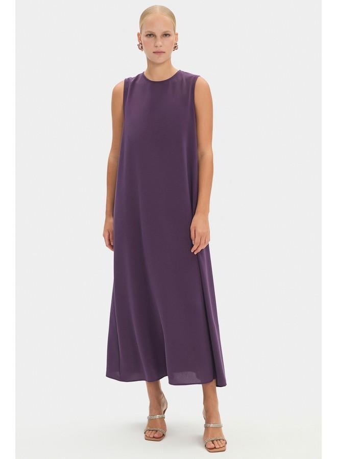 جون عباية جين بتطريز وأكمام وربطة خصر بلون الخوخي - Image 5