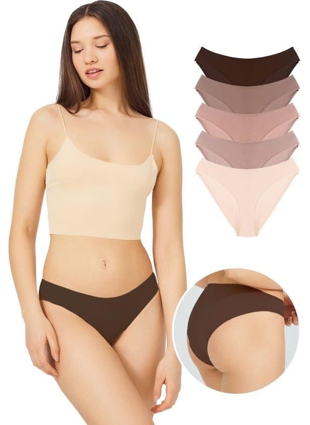 COTTONHILL - Women's Cotton Bikini Panties 5 Pack - Image 1