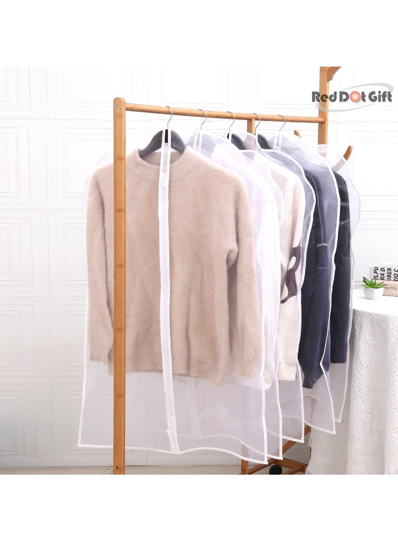 Red Dot Gift 10-Pack White Organza Garments Cover  Dust Cover Garment Bag With Zipper , for Clothes Storage Closet for Abayas, long Dress, Jelebya, Evening Dress - Image 1