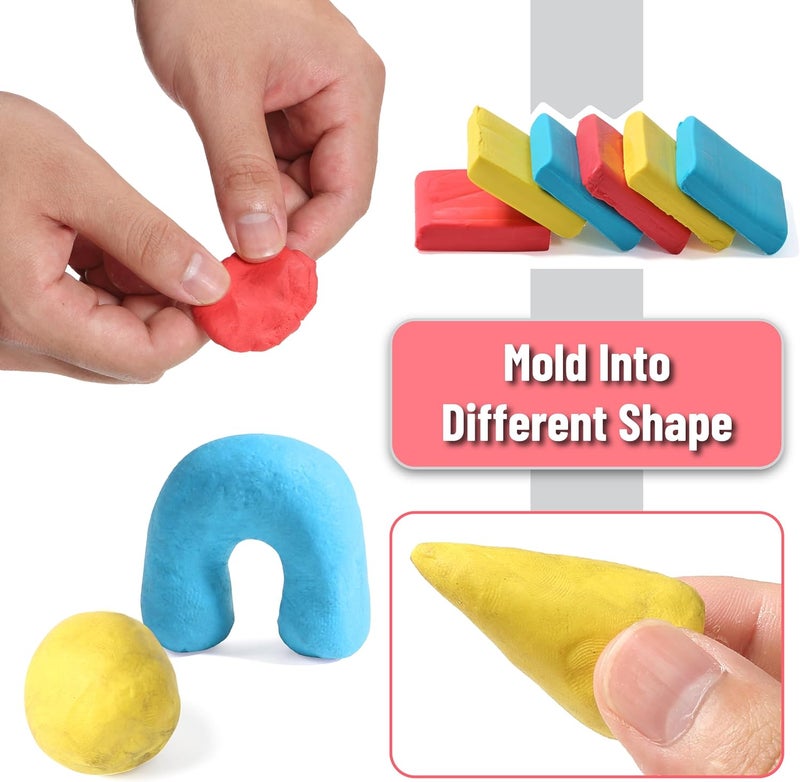 Mr. Pen- Kneaded Eraser Set, 18 Pack | Colorful Moldable Art Erasers with Storage Cases & Sharpener, Soft Kneadable Erasers for Charcoal, Graphite - Image 4