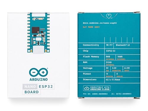 Arduino Nano ESP32 Without Headers [ABX00092] - ESP32-S3, USB-C, Wi-Fi, Bluetooth, HID Support, MicroPython Compatible for IoT & Embedded Applications - Image 2