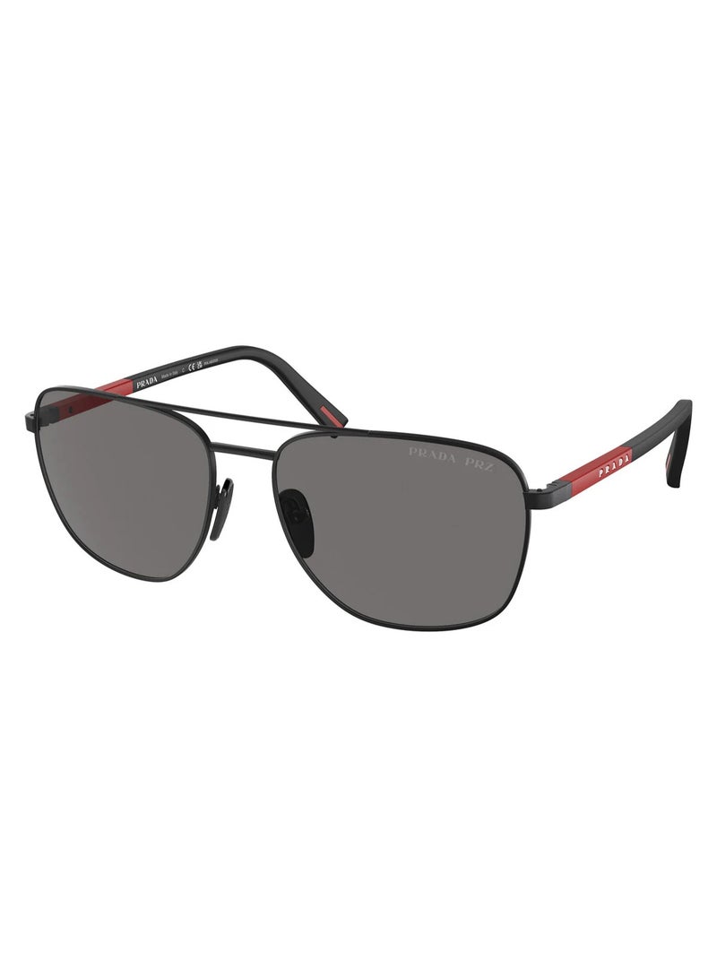 برادا نظارات شمسية مستقطبة من Linea Rossa SPS 54ZS 1B0/02G - أسود مطفي - Image 1
