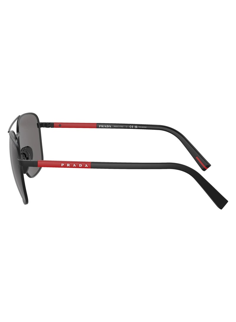 برادا نظارات شمسية مستقطبة من Linea Rossa SPS 54ZS 1B0/02G - أسود مطفي - Image 3