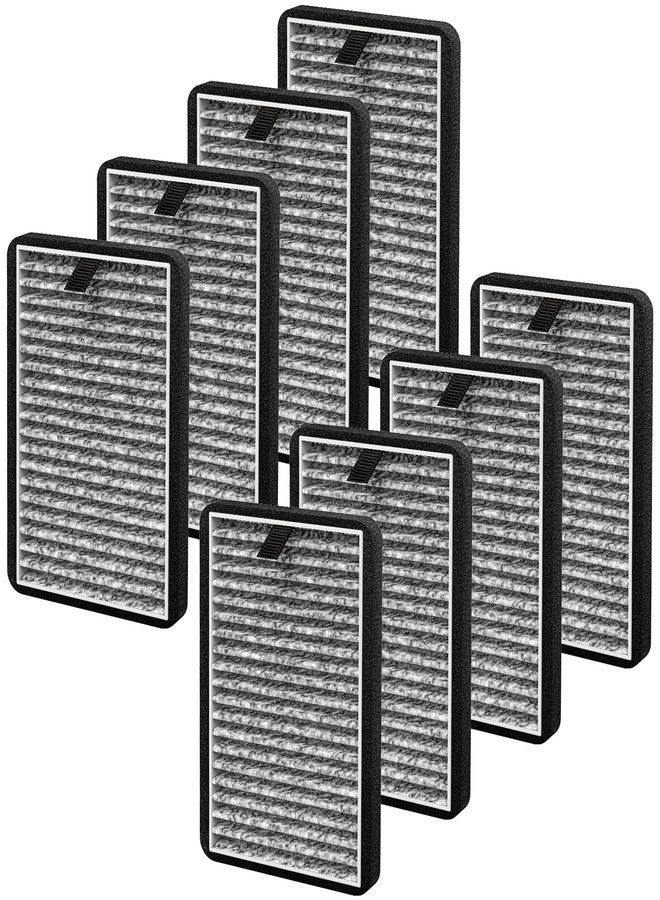 isinlive 8 Pack DSTx HEPA + Carbon Filters Replacement Compatible with Clarifion DSTx Mini Personal Portable Air Purifiers for Home, Bedroom and Pets, Works for Dust, Smoke,Odors and Airborne Particles - Image 1