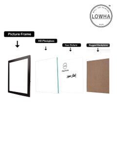 LOWHA Tabletop and Wall Photo Frame with Stand for Square Picture Wall Art  - Image 2
