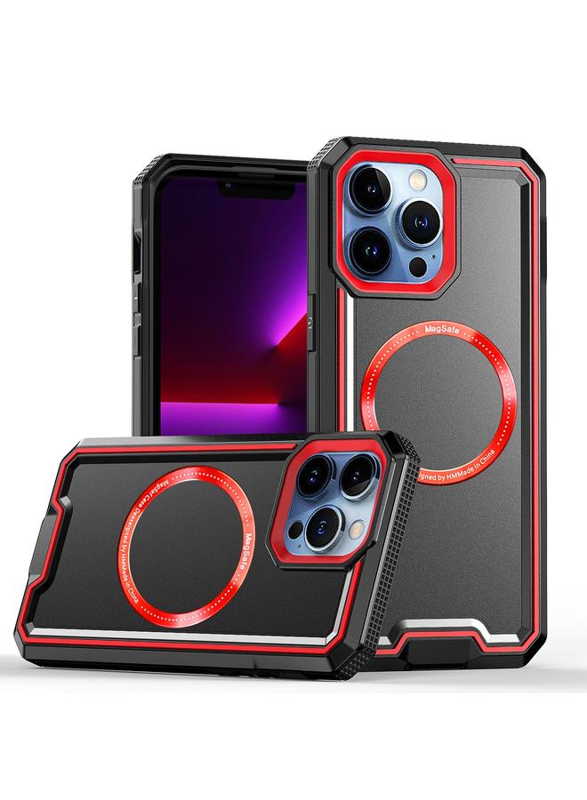 S-TOP Case For iPhone 11 Pro Max Armour Two-color MagSafe Magnetic TPU + PC Phone Case - Image 1