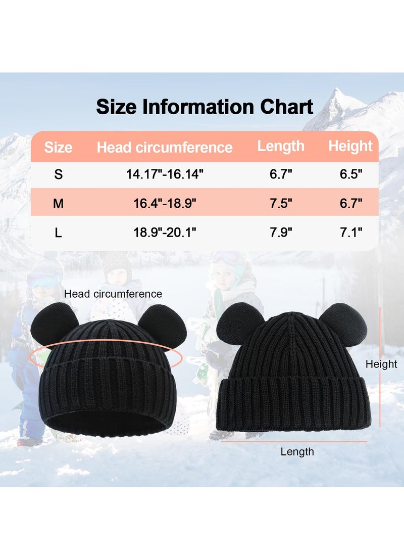 SYOSI - Warm Winter Beanie for Boys and Girls, Cute Knit Hat for Kids - Image 1