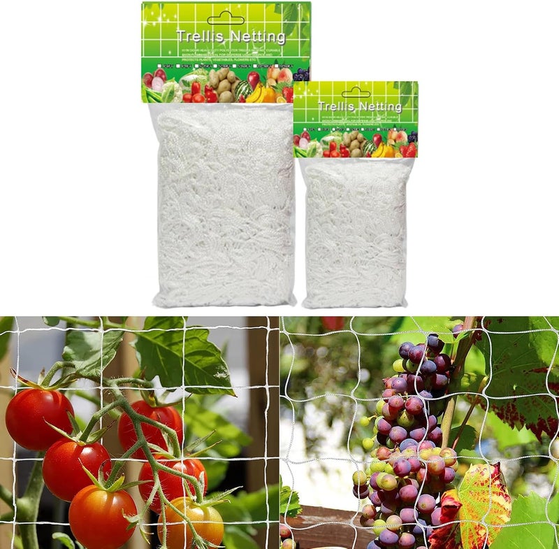 Coocicyi Plant Trellis Netting, Garden Trellis Net Plant Support Netting for Climbing Plants Outdoor, Flexible String Net - Image 1