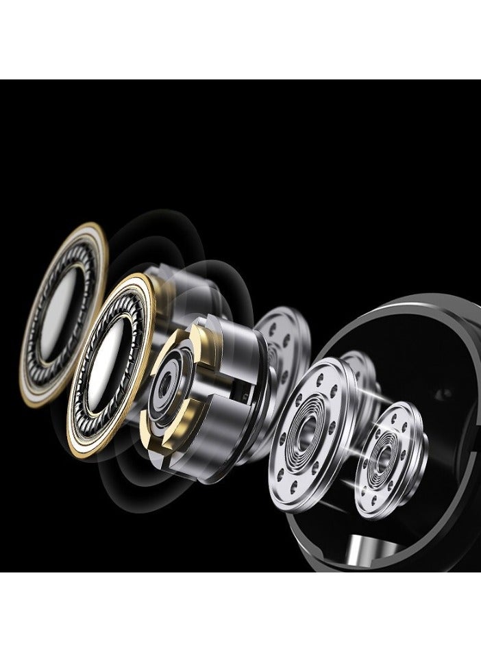 AROAQ Wireless Earbuds, Noise Cancellation Bluetooth In-ear Earphones, Clear Sound Dual Speaker Stereo T22tws Headset, (T63 double mark ENC noise reduction black) - Image 3