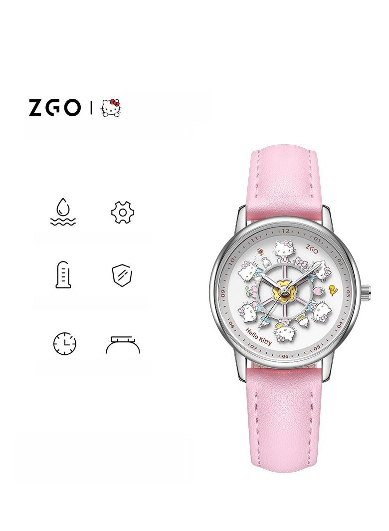 ZGO Carousel Watch Quartz Watch Waterproof Creative Gift Watch - Image 1