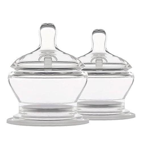 PopYum Stage 3 Fast Flow AntiColic Nipples 2Pack 6 Months 100 Soft Silicone Natural Latch BreastLike Bottle Replacement Nipple - Image 1
