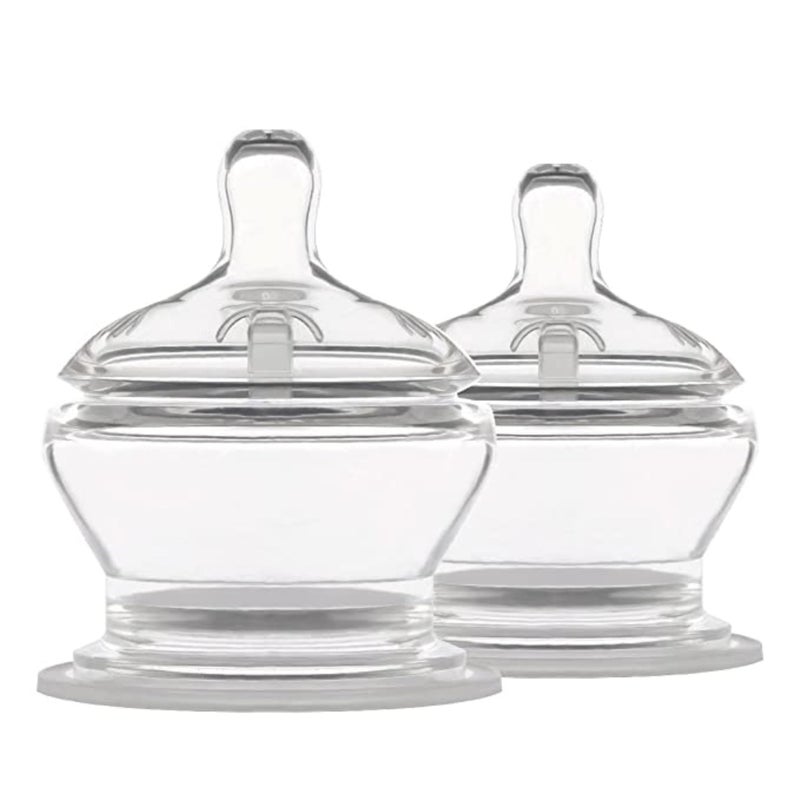PopYum Stage 3 Fast Flow AntiColic Nipples 2Pack 6 Months 100 Soft Silicone Natural Latch BreastLike Bottle Replacement Nipple - Image 2