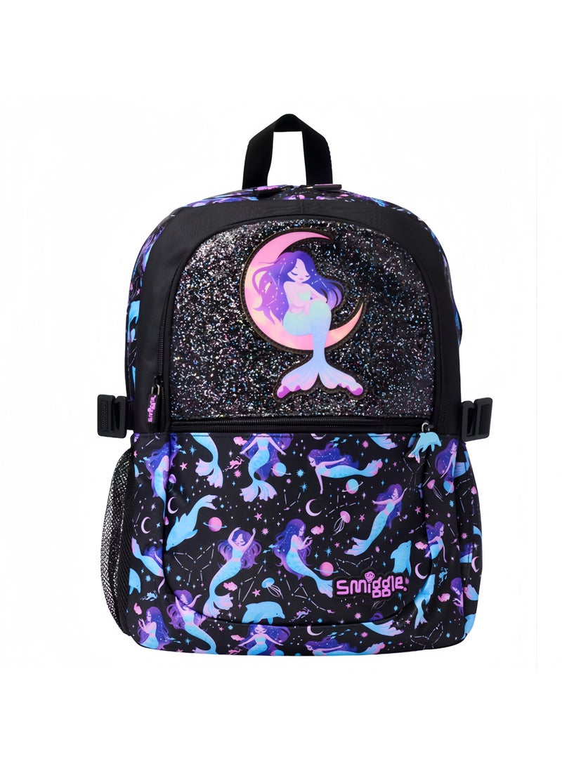 Smiggle Girls Sequin Student Backpack Primary and Secondary School Children Backpack Outdoor Leisure Bag Backpack 42*30CM