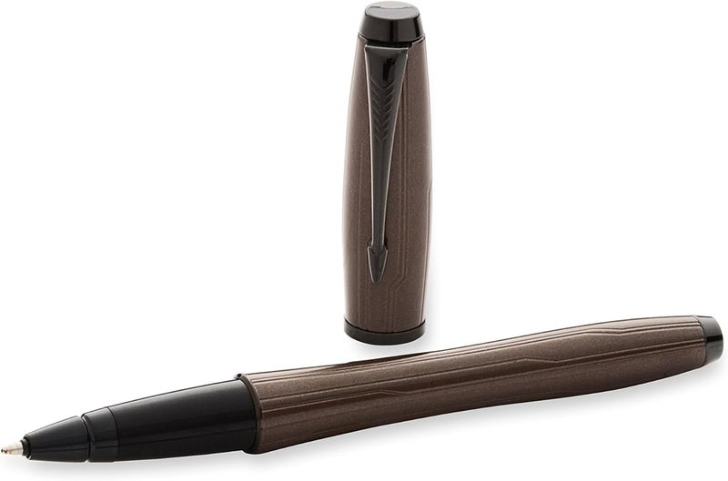باركر Parker Urban Premium Metallic Brown Rollerball Pen with Medium Black Refill - Image 1