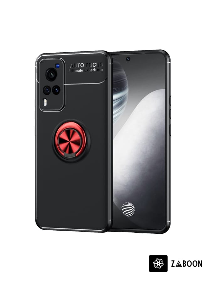 Zaboon Protective Case Cover For vivo Y51 2020 Metal Ring Holder 360 Degree Rotating TPU Case - Image 1