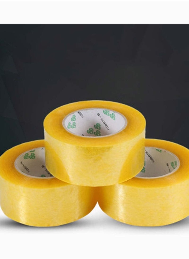 SYOSI - Packing Tape With Dispenser Heavy Duty Clear Tape Provides a Strong Secure and Sticky Seal for Your Boxes 3 Rolls Packatape 48MM x 100M Clear Packaging Tape for Parcels and Boxes - Image 1
