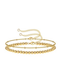 KAAF CREATIONS Kaaf Creations 18K gold plated Stainless steel bracelet for Women and Girls, Intensity, 17/18+5 cm Length, Waterproof,Hypoallergenic,long lasting and does not tarnish.  - Image 1