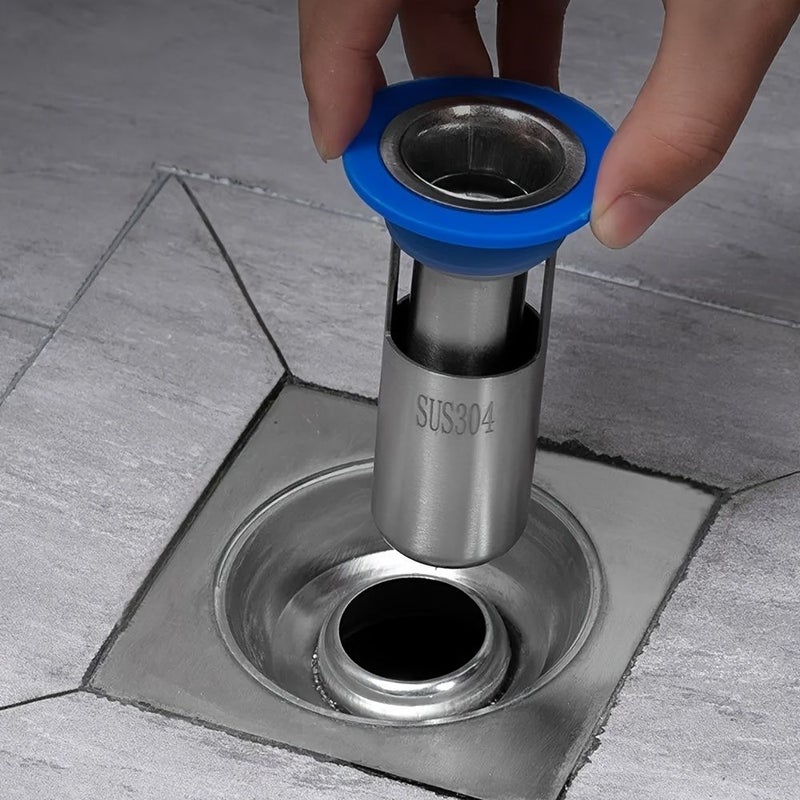 High Quality Drain Core Odor Proof Insect Proof Backflow Preventer With Detachable Hair Catcher 1 Set - Image 5
