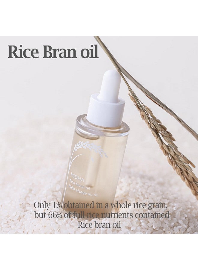 MIDHA Rice Facial Oil 30Ml For Skin Moisturizing Deep Intense And Immediate Hydration And Quick Absorption With Non Greasy Light Oil Like As Rice Bran Oil - Image 2