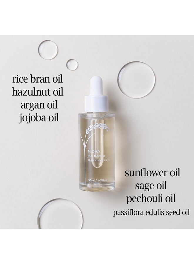 MIDHA Rice Facial Oil 30Ml For Skin Moisturizing Deep Intense And Immediate Hydration And Quick Absorption With Non Greasy Light Oil Like As Rice Bran Oil - Image 4