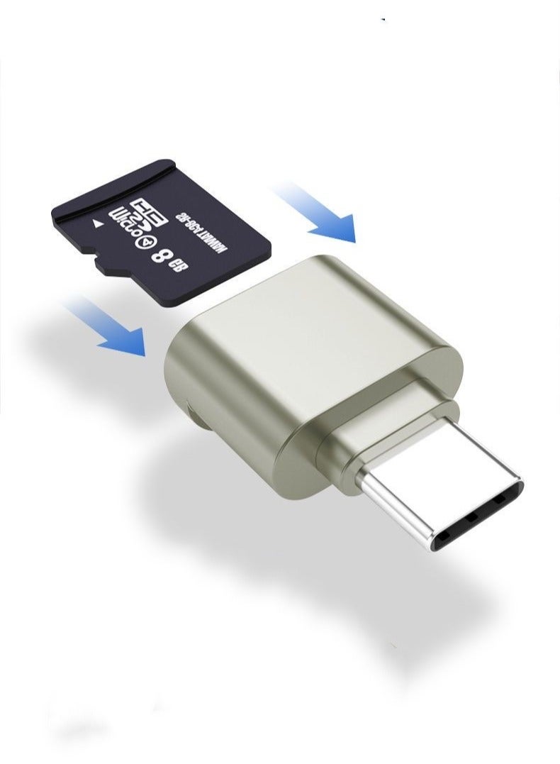 Type-C card reader Supports high-speed reading of TF/SD cards  - Image 1