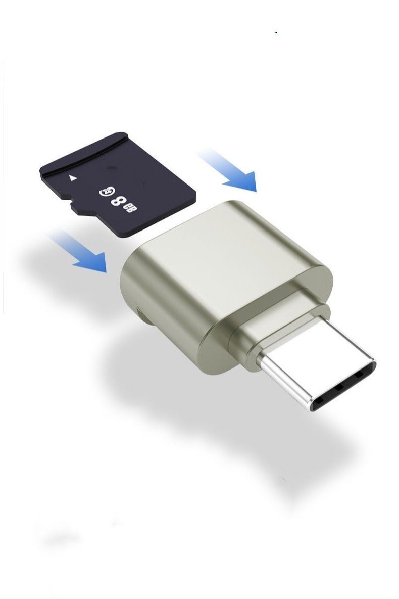 Type-C card reader Supports high-speed reading of TF/SD cards  - Image 1
