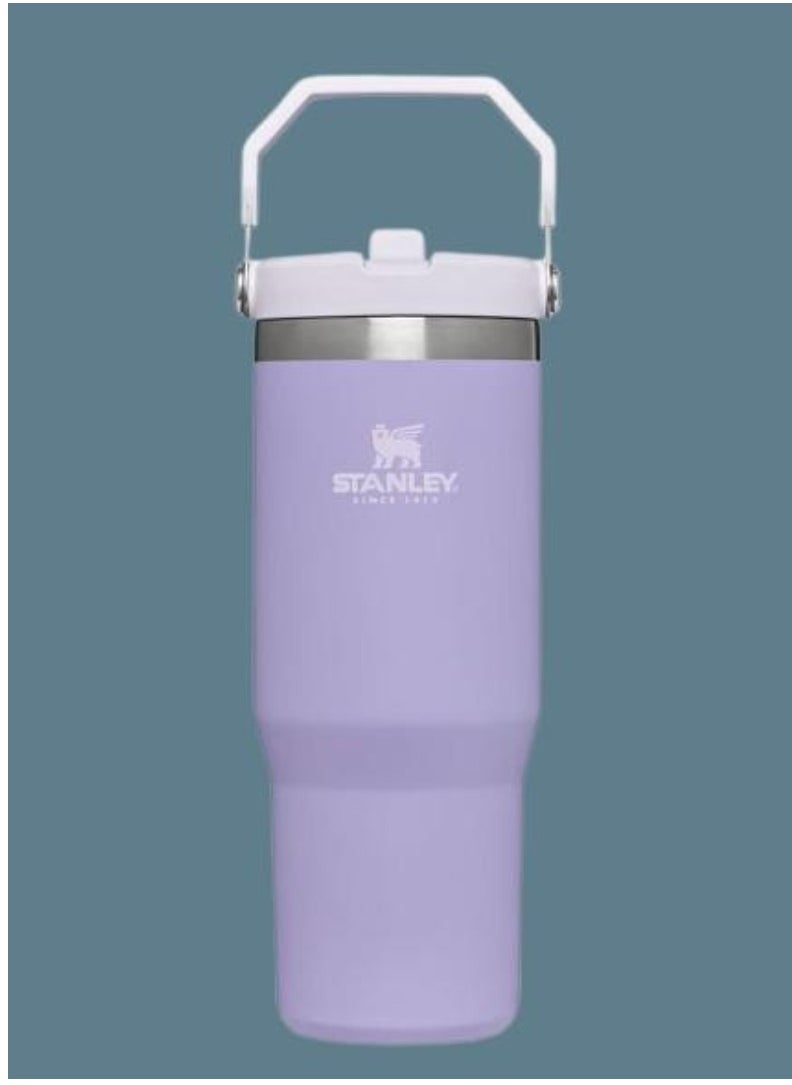 Stanley - IceFlow 30 oz Stainless Steel Tumbler with Leak-Resistant Flip Straw - Vacuum Insulated Water Bottle for Home, Office, or Car, Keeps Drinks Cold for 12 Hours, Lavender Color - Image 1